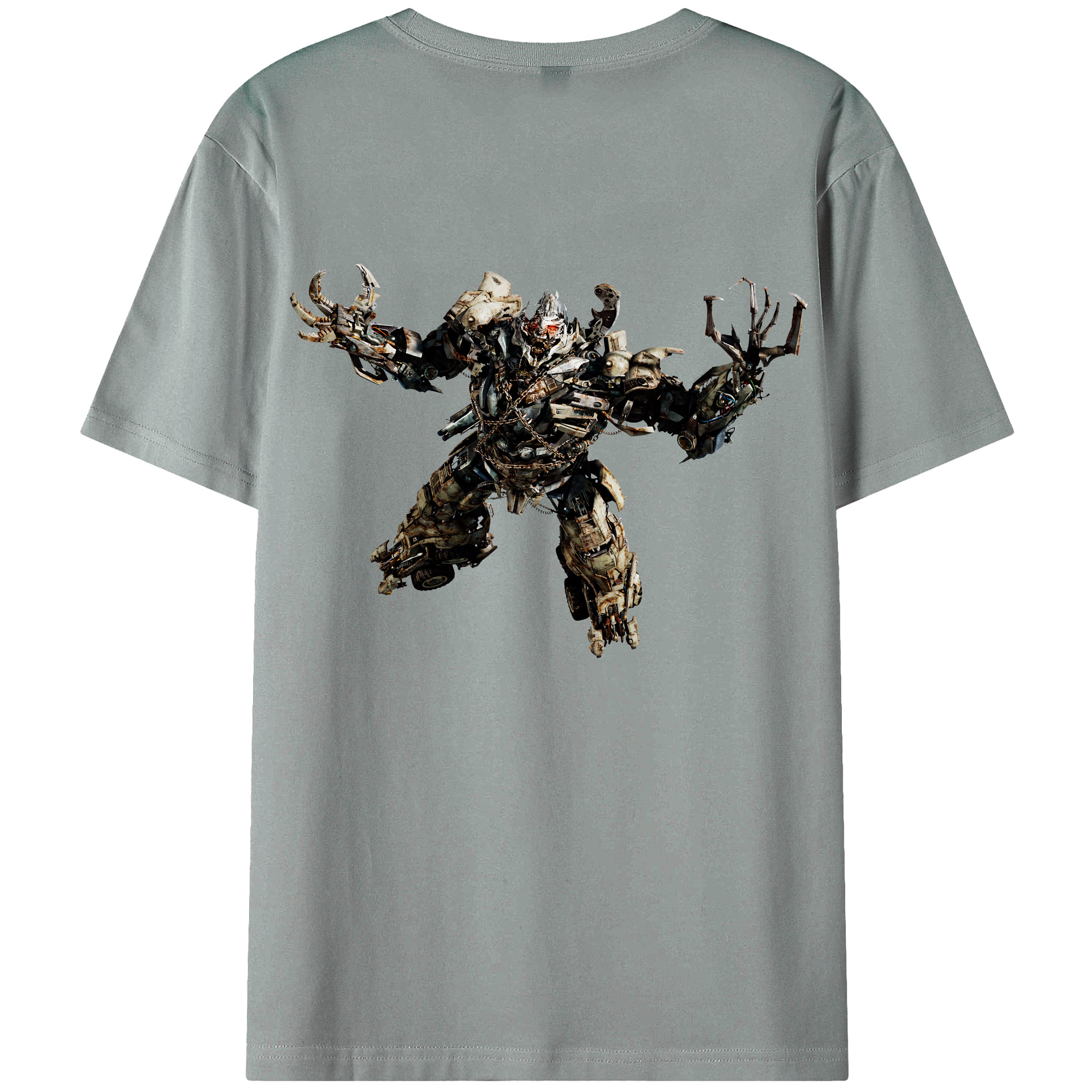 （画像用） Transformers トランスフォーマー 綿100％ メンズ半袖Tシャツ（バックプリント） 通気性